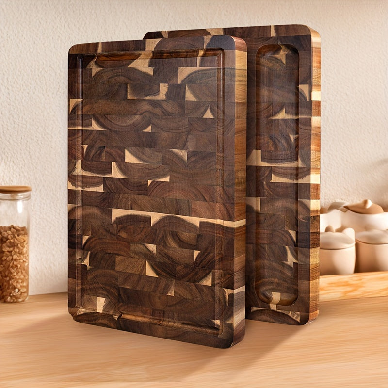 Acacia Wood End-Grain Cutting Board