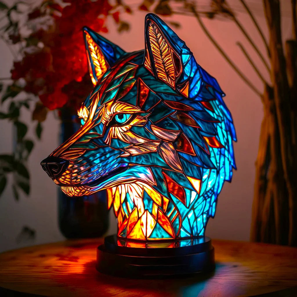 Stained-Glass Effect Animal Table Light