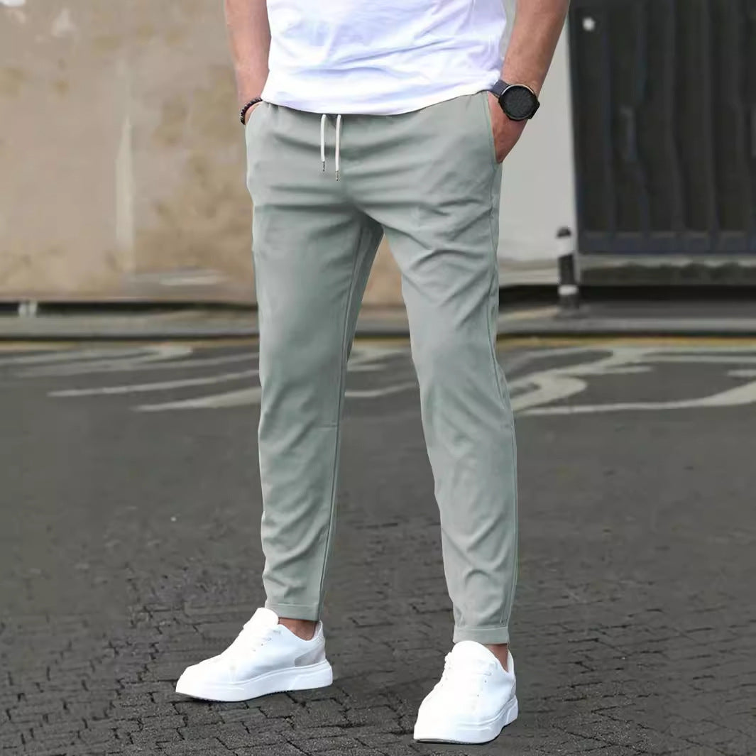 PANTALONS À JAMBES DROITES POUR HOMMES