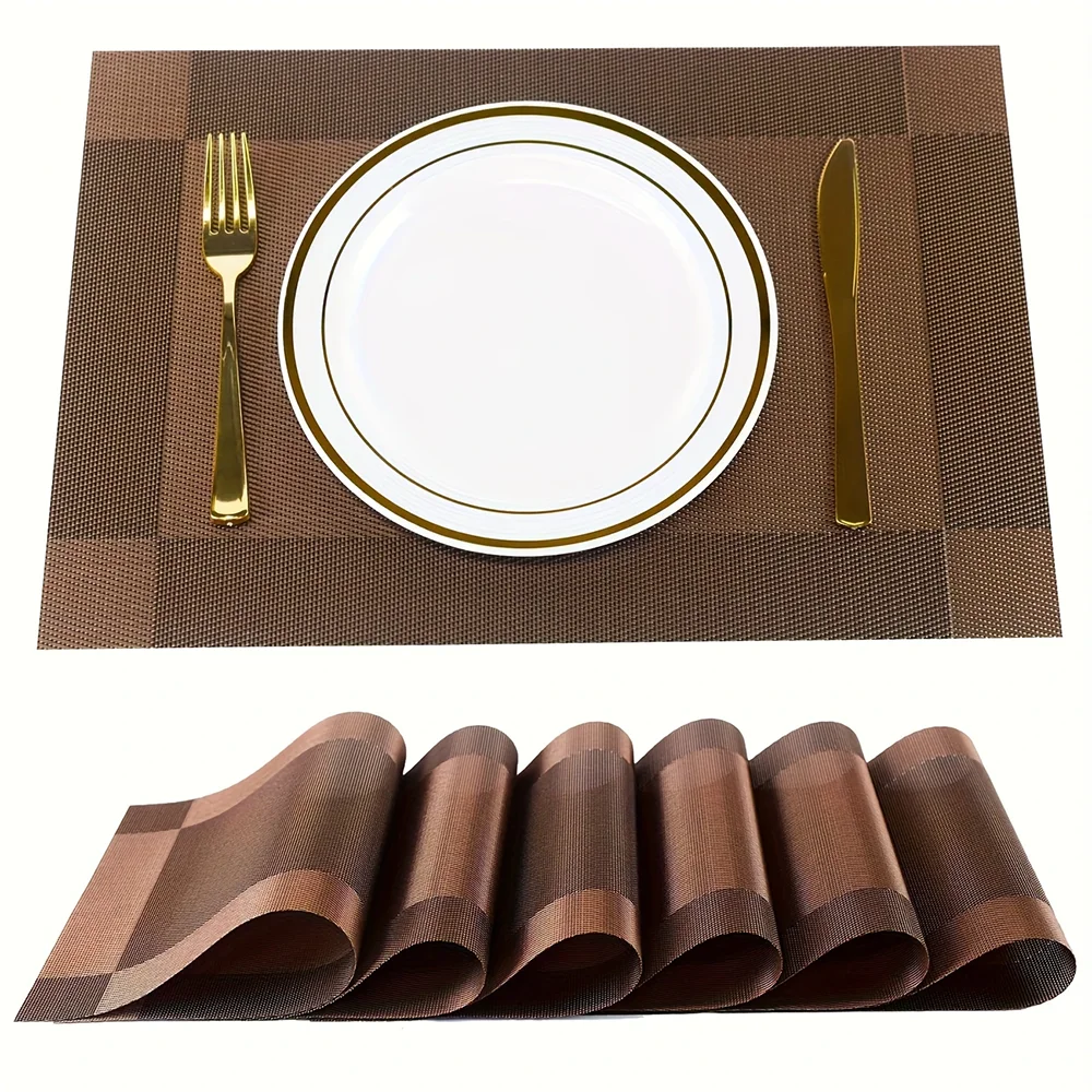 Heat-Resistant Woven PVC Placemats