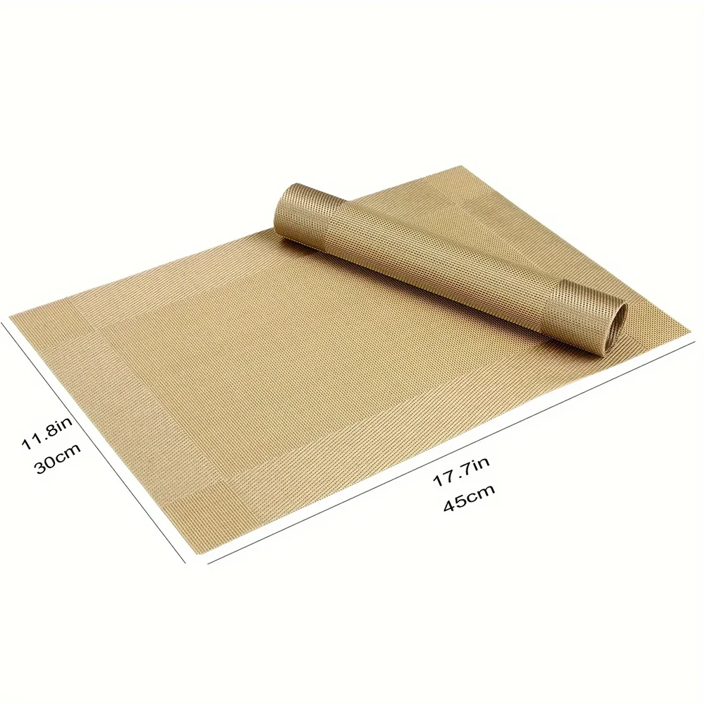 Heat-Resistant Woven PVC Placemats