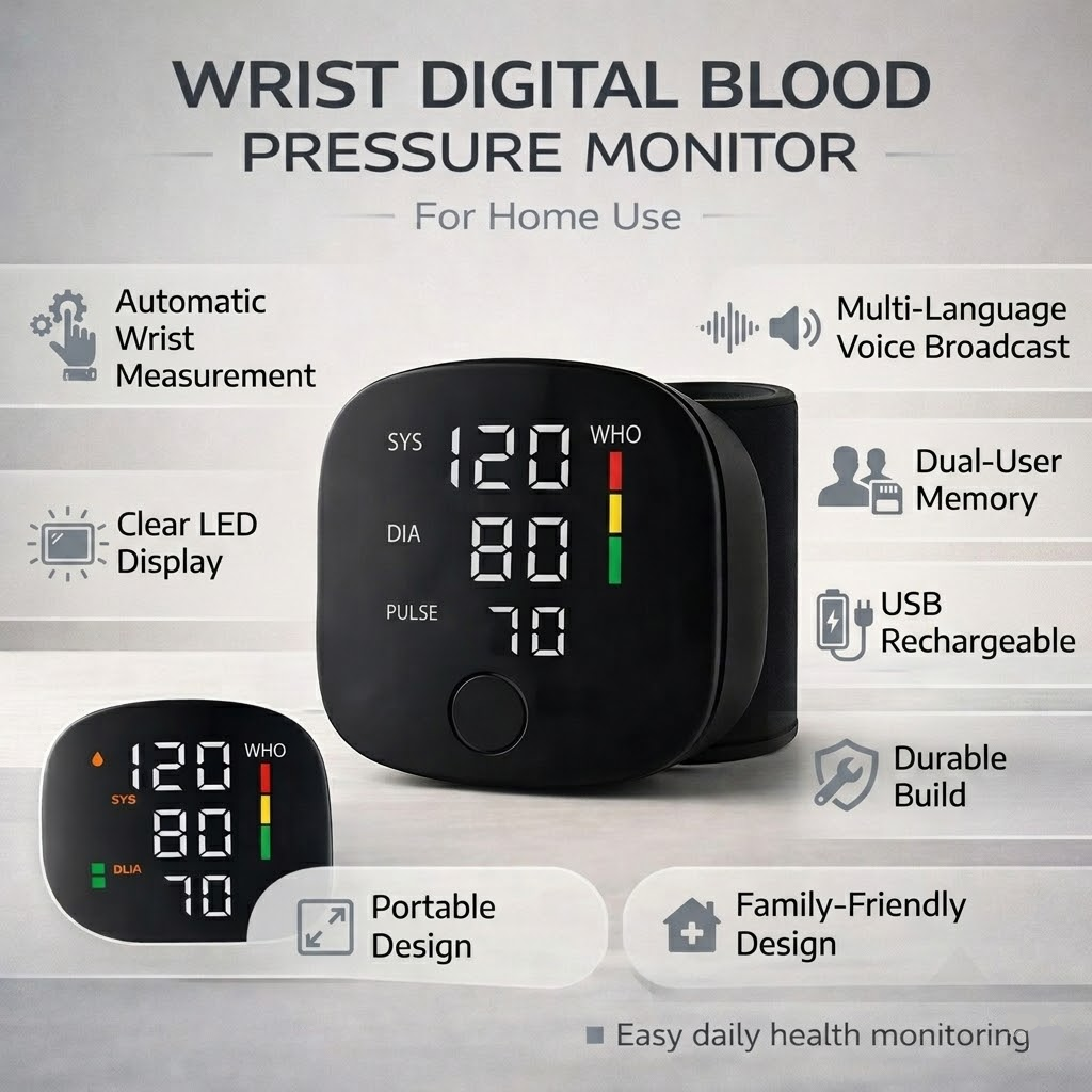 Wrist Digital Blood Pressure Monitor