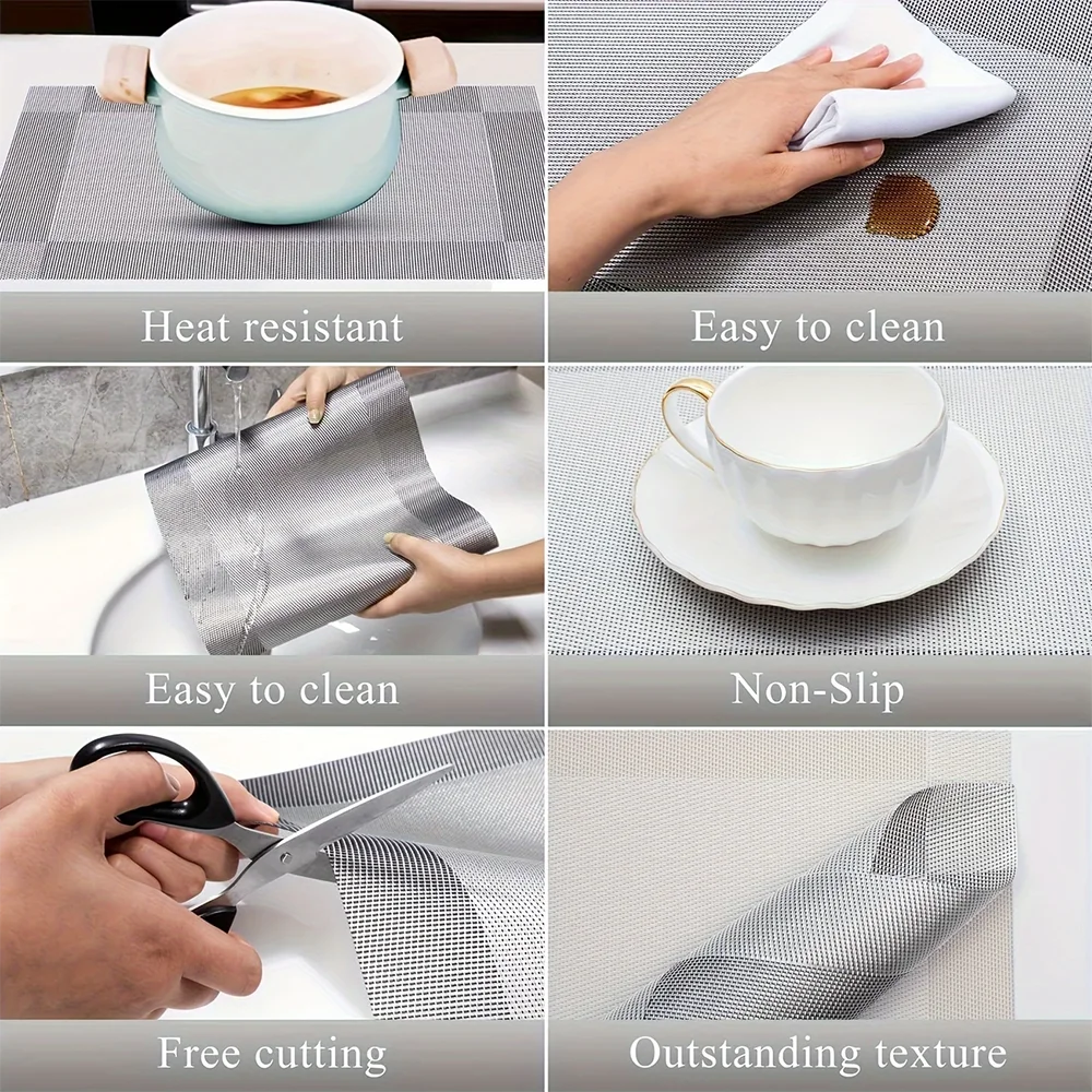 Heat-Resistant Woven PVC Placemats