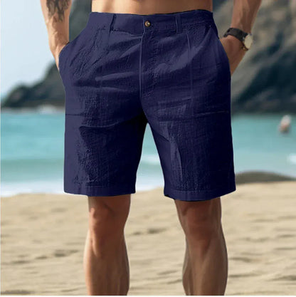 Leon | Herren Shorts kurz, leichte Sommershorts mit Taschen