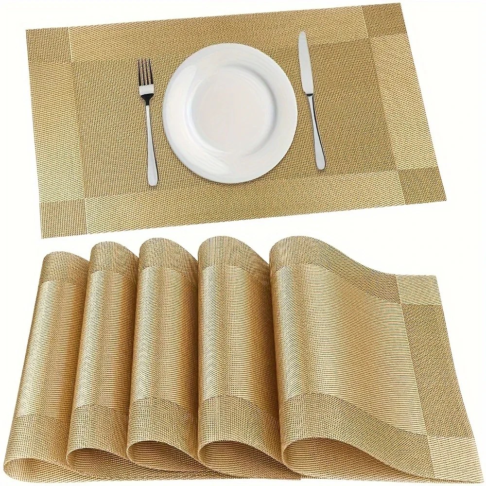 Heat-Resistant Woven PVC Placemats