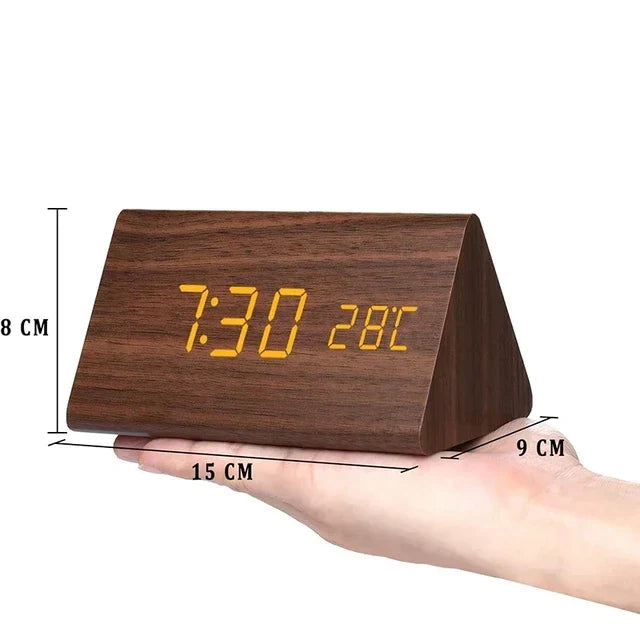 LED Digital Alarm Clock with Voice Control