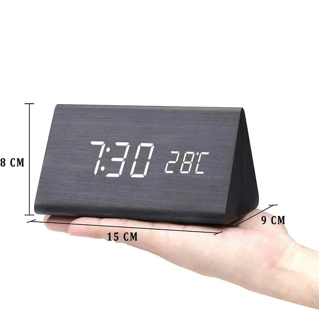 LED Digital Alarm Clock with Voice Control