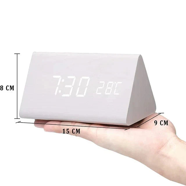 LED Digital Alarm Clock with Voice Control