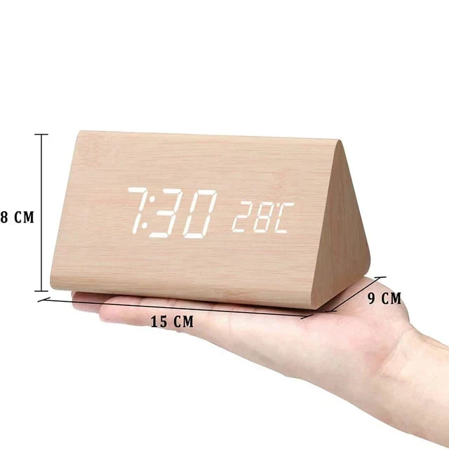LED Digital Alarm Clock with Voice Control
