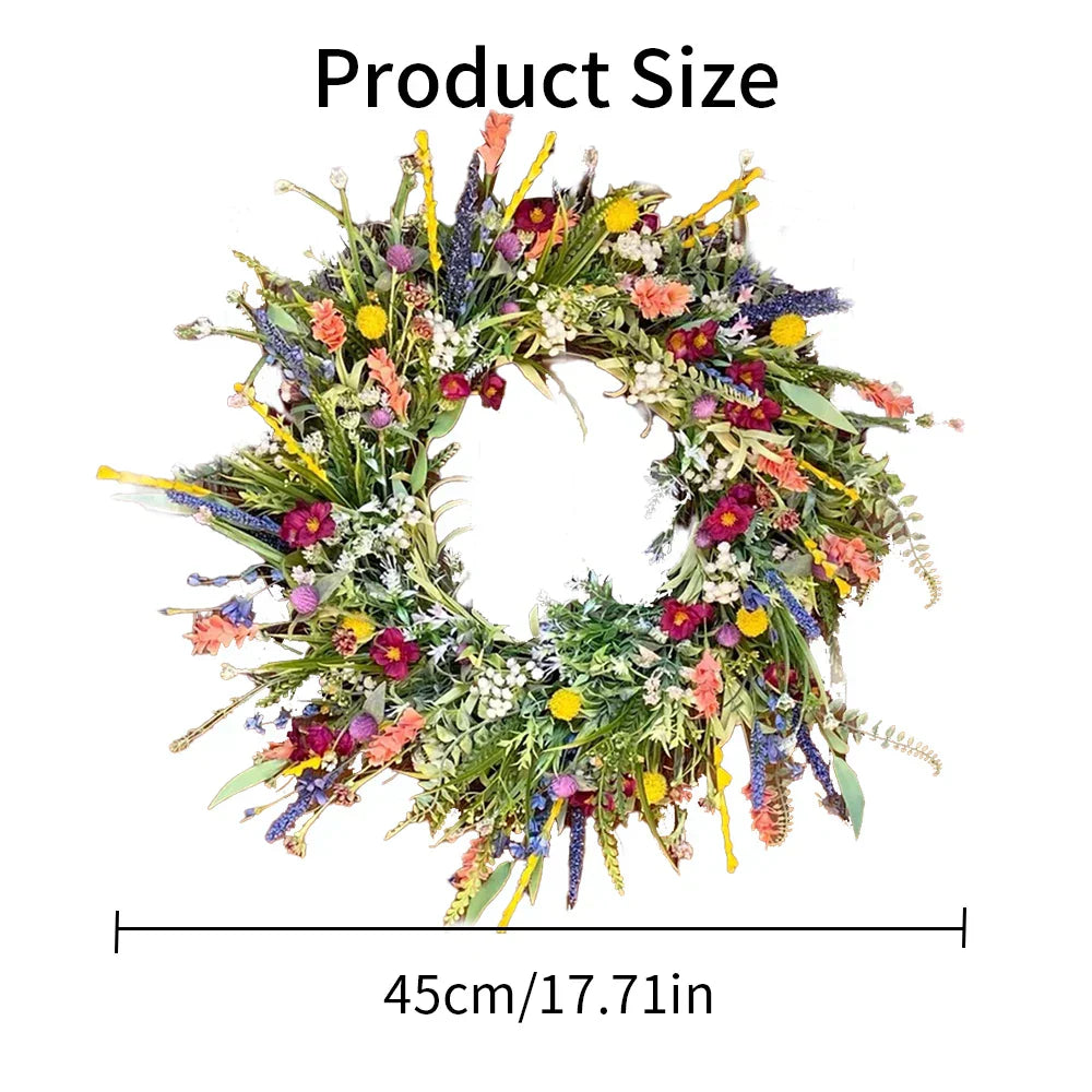 Artificial Flower Door Wreath