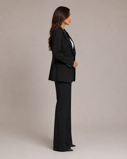 Nadine - Damespak met getailleerde blazer en rechte broek