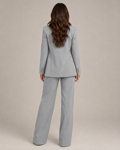 Nadine - Damespak met getailleerde blazer en rechte broek