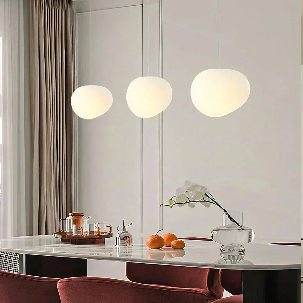 Pebble Frosted Glass Pendant Light
