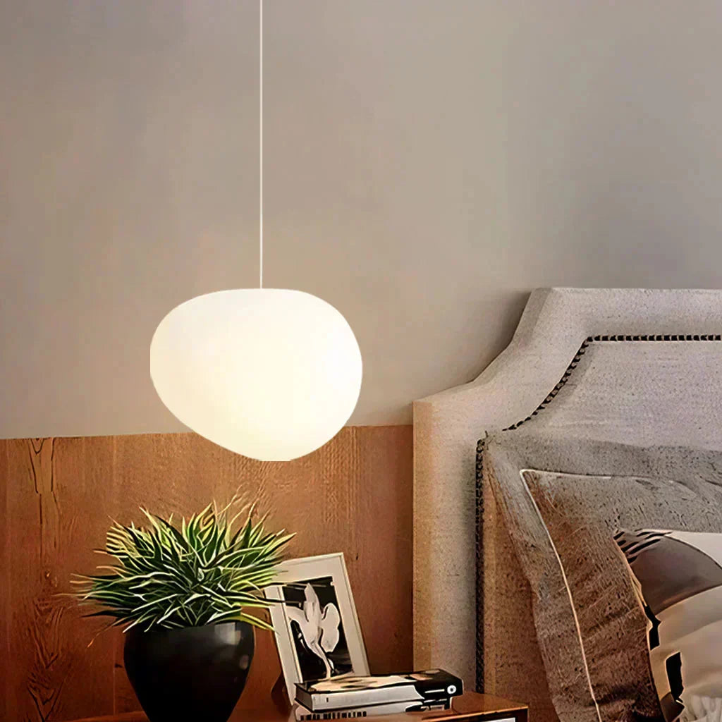 Pebble Frosted Glass Pendant Light