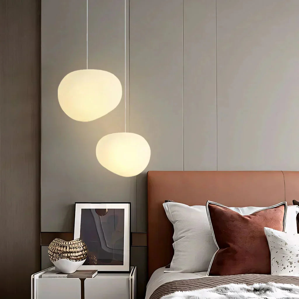 Pebble Frosted Glass Pendant Light