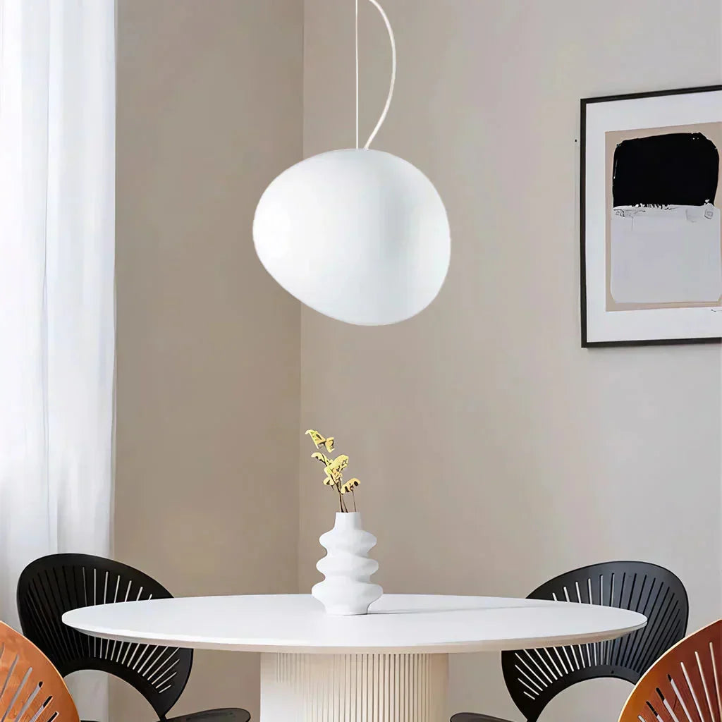 Pebble Frosted Glass Pendant Light