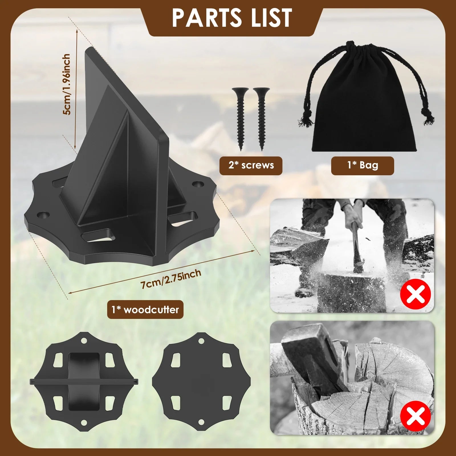 Carbon Steel Kindling Splitter