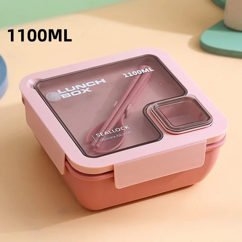 Portable Leak-Proof Bento Lunch Box with Cutlery