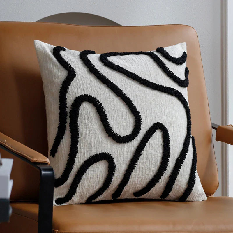 Boho Geometric Chenille Cushion Cover