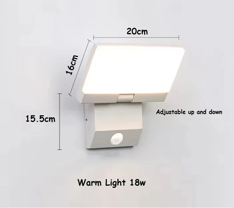 Foldable LED Outdoor Wall Light