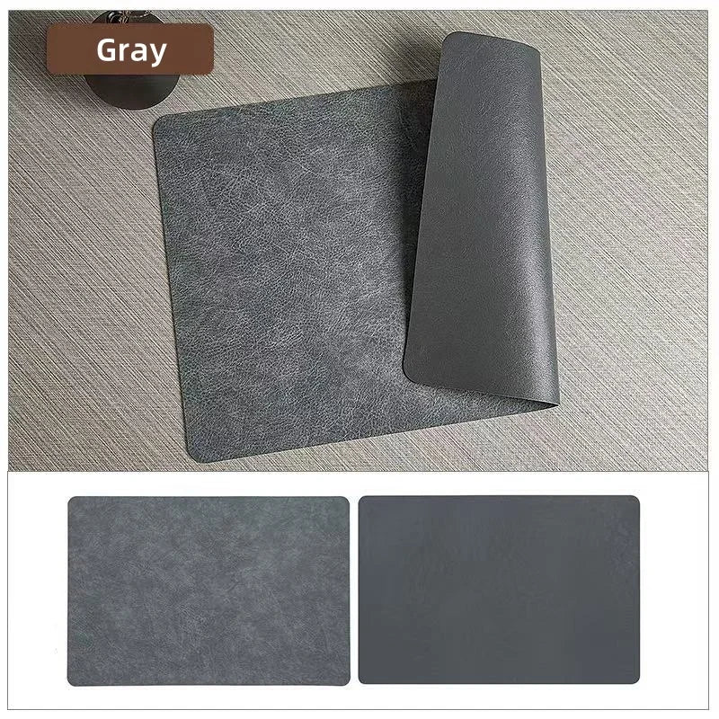 Double-Sided Faux Leather Placemats