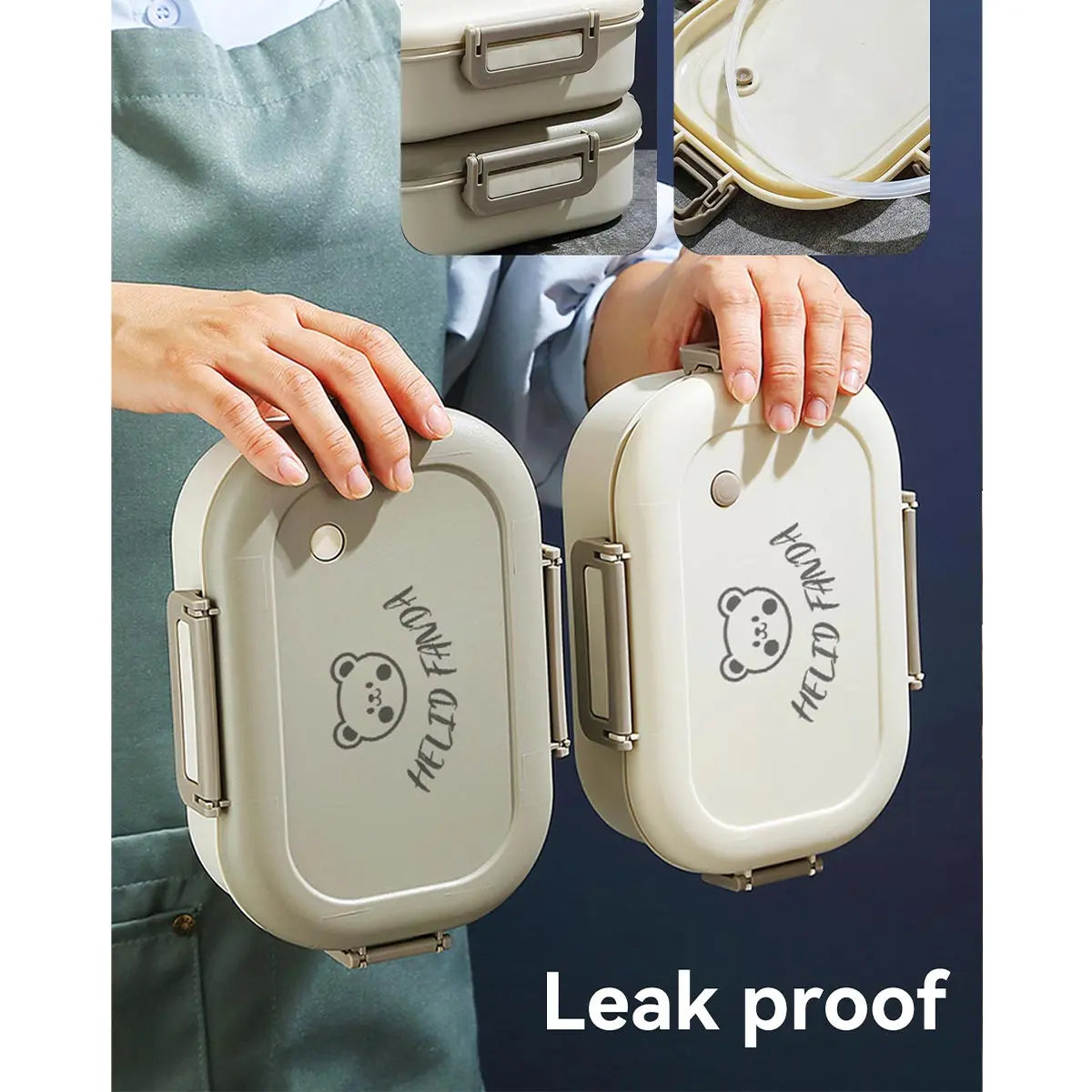 3-Compartment Portable Bento Lunch Box