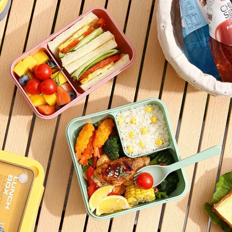 Portable Leak-Proof Bento Lunch Box with Cutlery