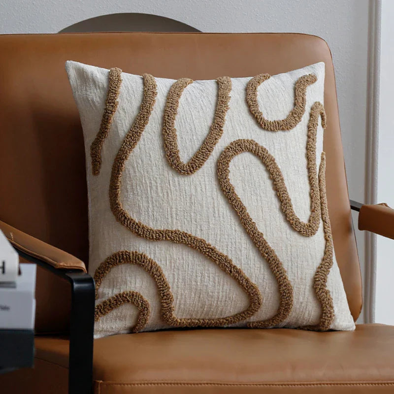 Boho Geometric Chenille Cushion Cover