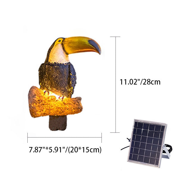 Solar Bird Garden Light