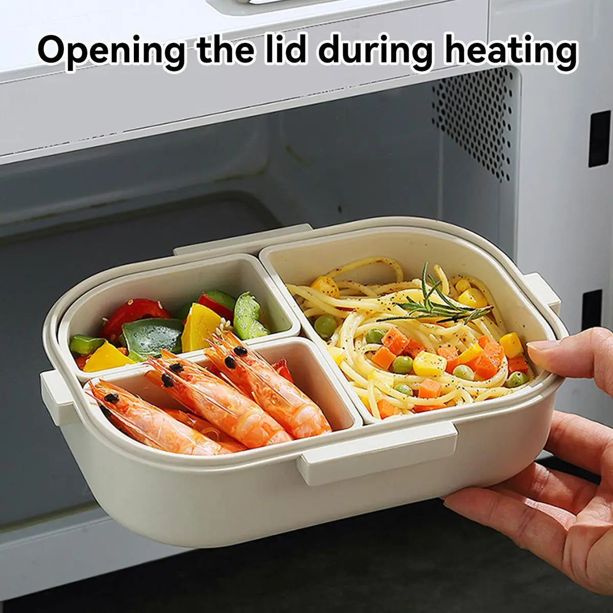 3-Compartment Portable Bento Lunch Box