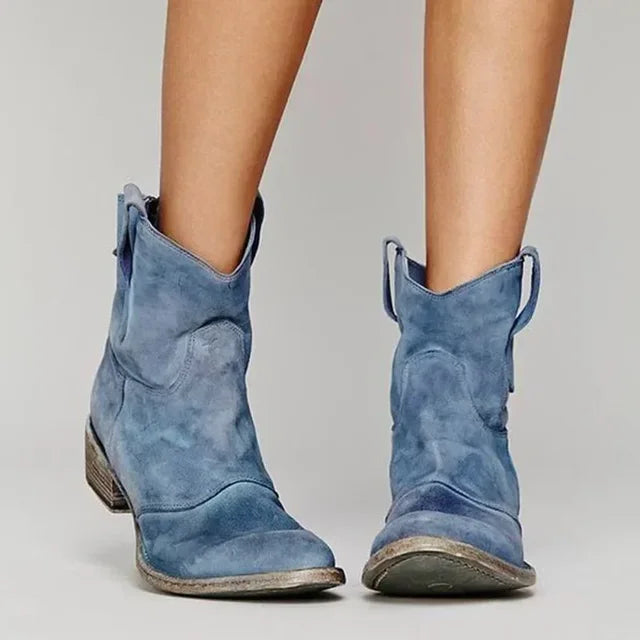 Dakota | Damen Western Stiefeletten Vintage Cowboy Ankle Boots