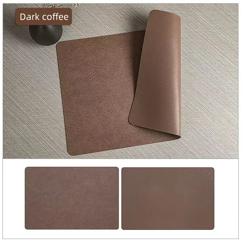 Double-Sided Faux Leather Placemats