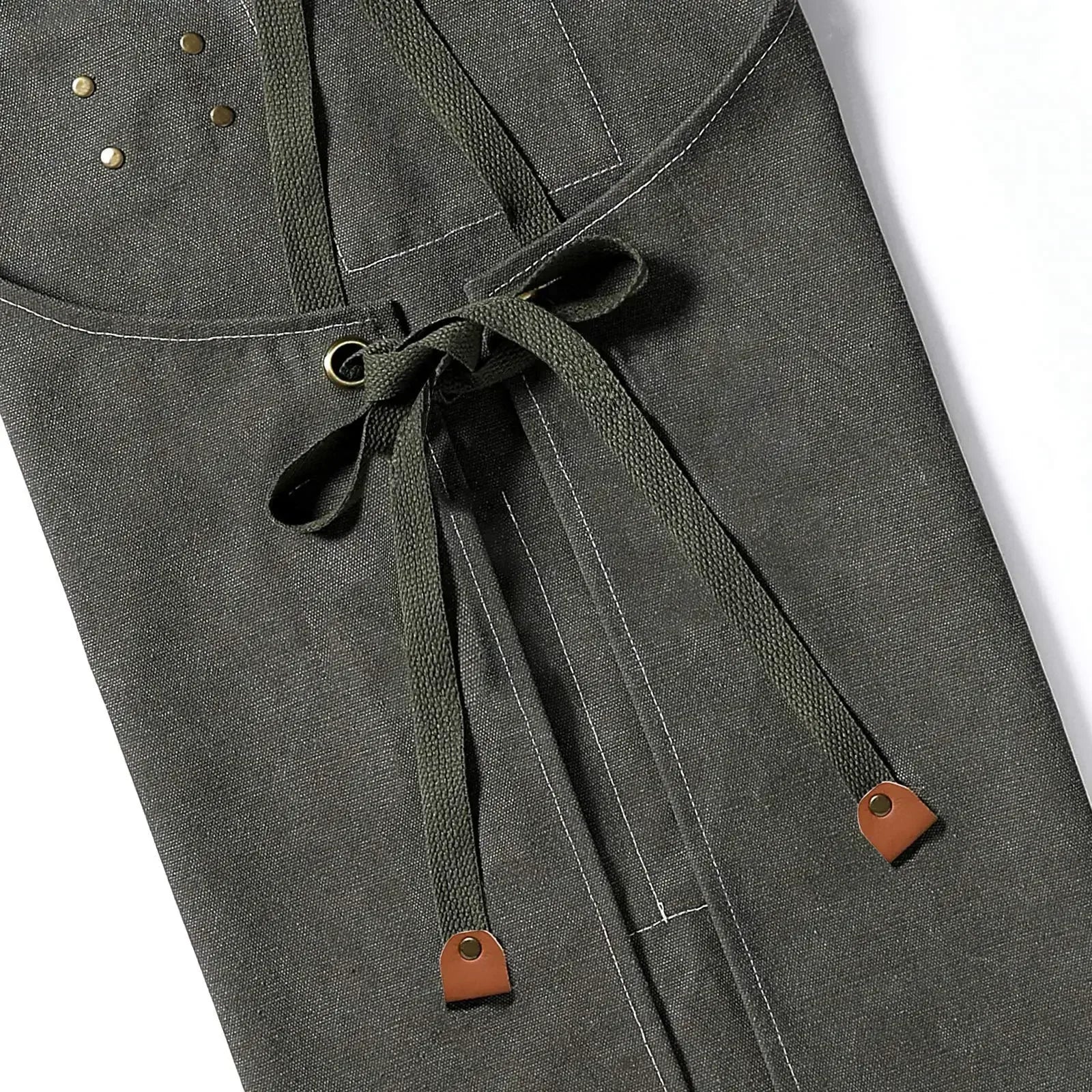 Unisex Canvas Kitchen Apron with Pockets