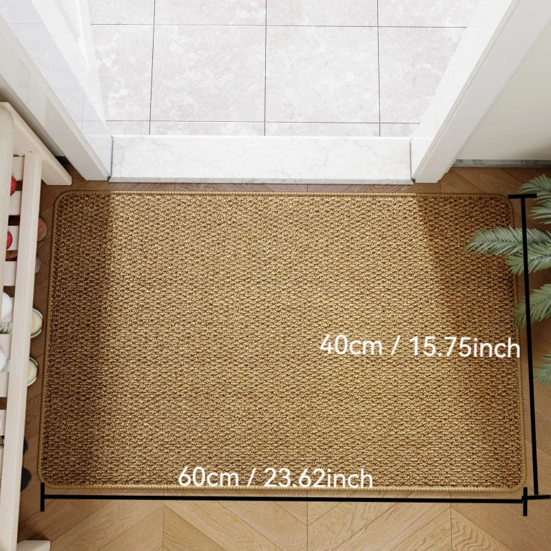 Faux Jute Non-Slip Doormat