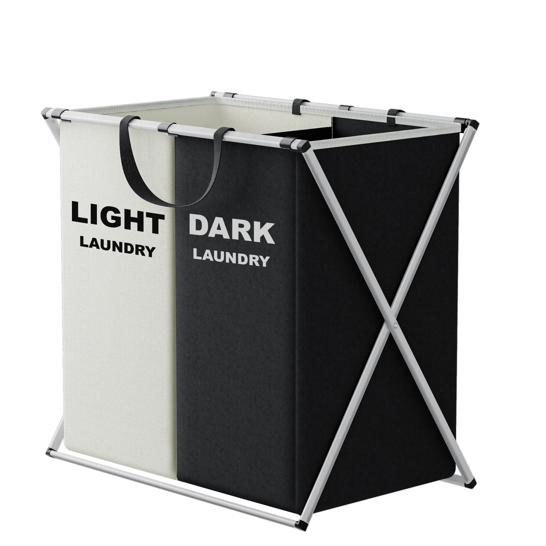 Multi-Section Foldable Laundry Hamper
