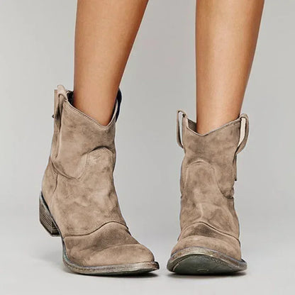 Dakota | Damen Western Stiefeletten Vintage Cowboy Ankle Boots