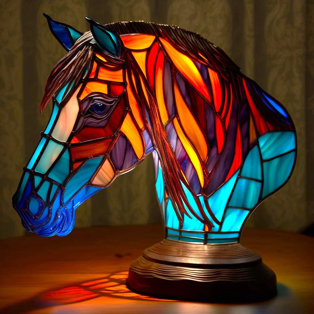 Stained-Glass Effect Animal Table Light