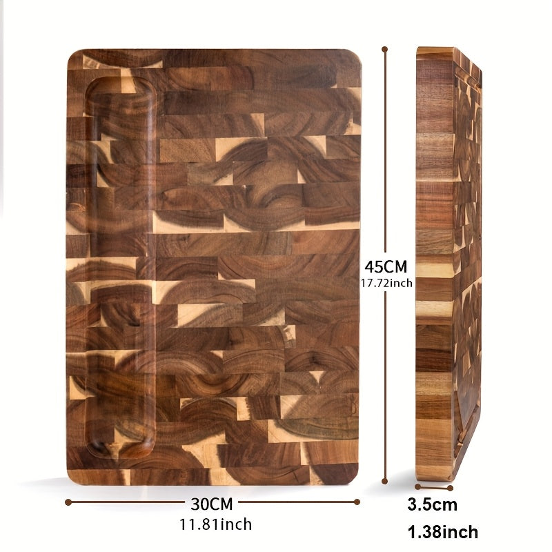 Acacia Wood End-Grain Cutting Board