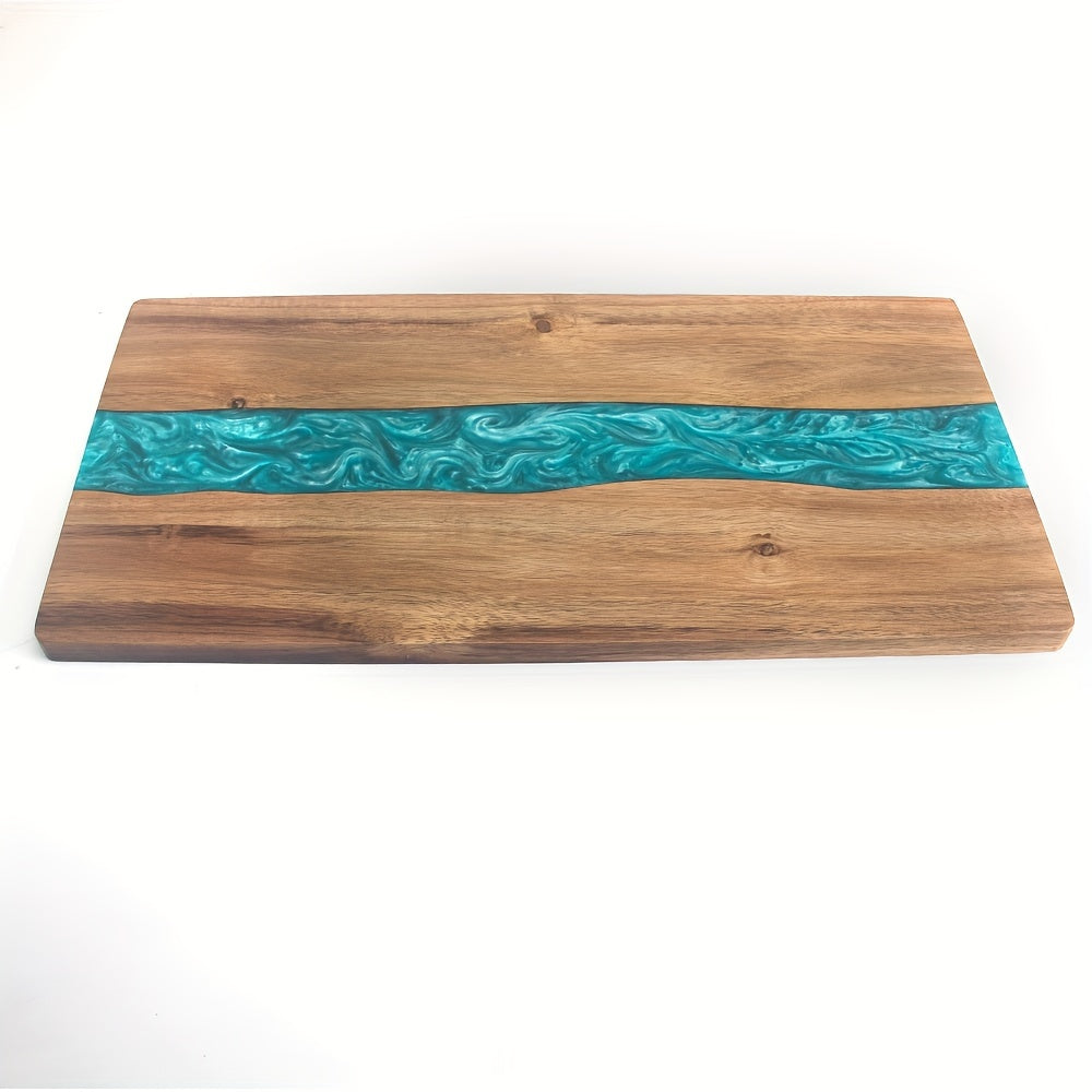 Acacia Wood Resin River Charcuterie Board
