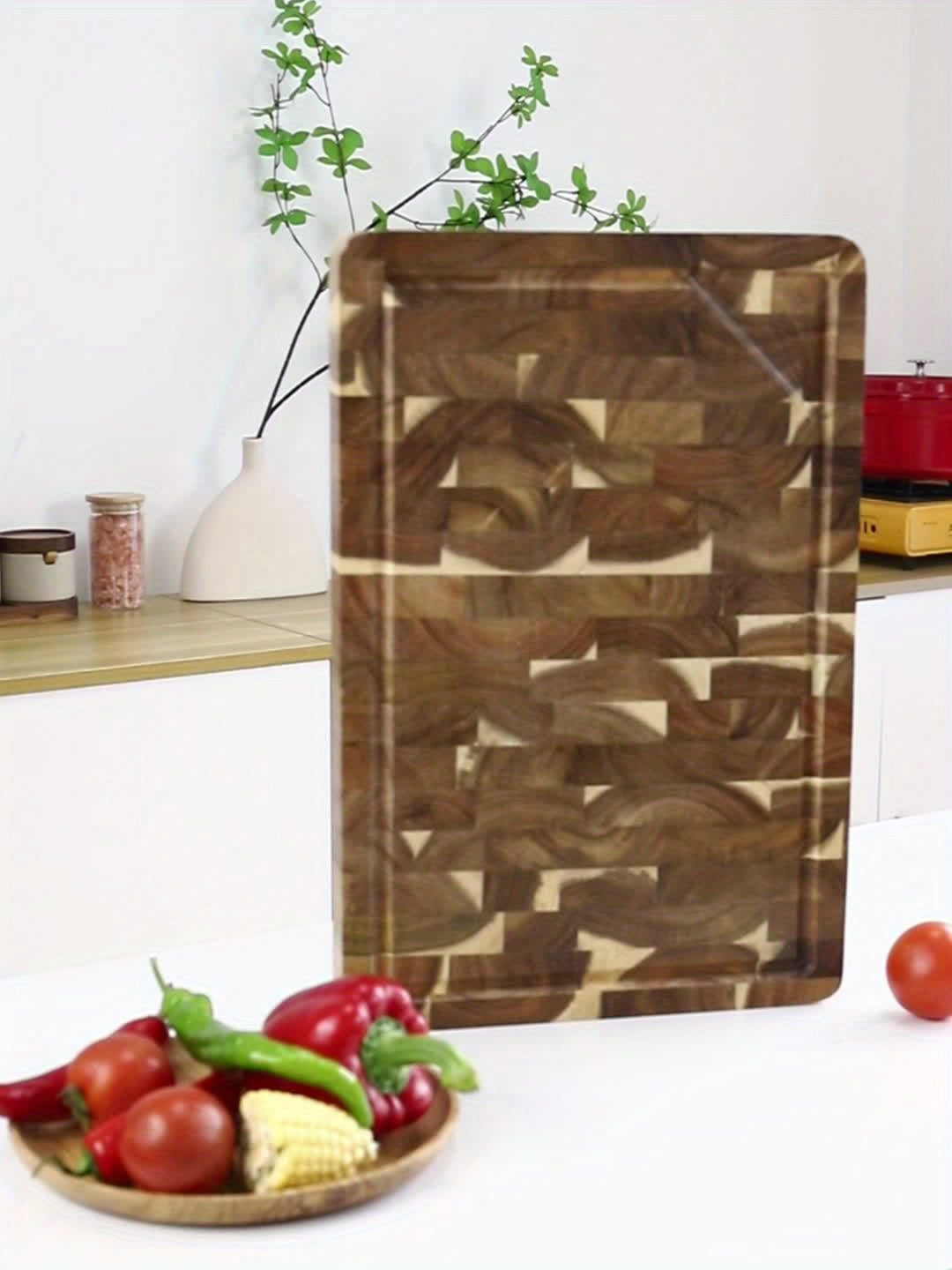 Acacia Wood End-Grain Cutting Board