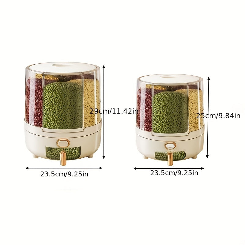 360° Rotating Airtight Food Storage Container