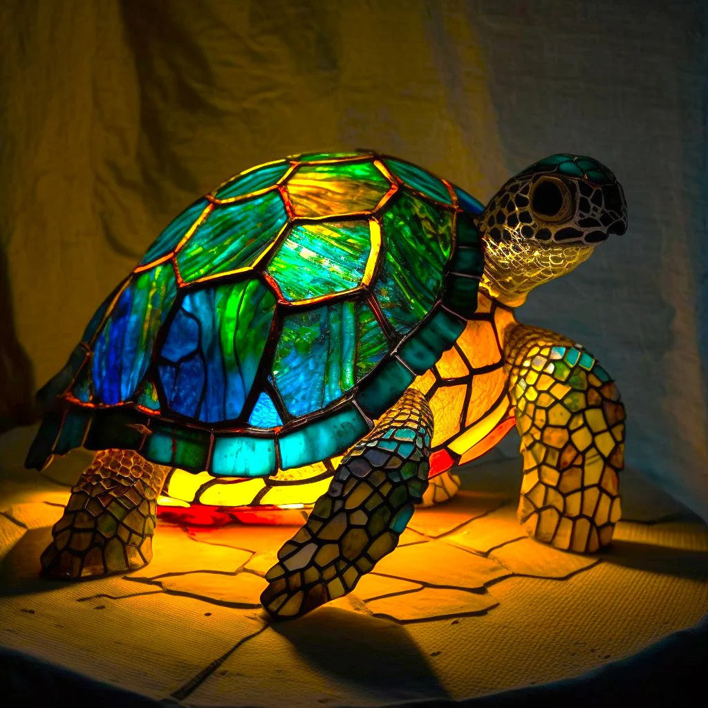 Stained-Glass Effect Animal Table Light