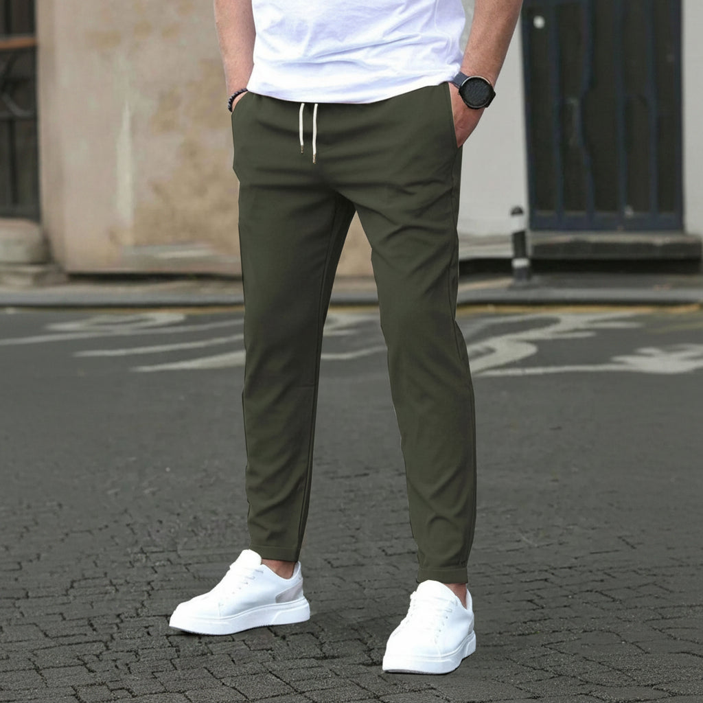 PANTALONS À JAMBES DROITES POUR HOMMES