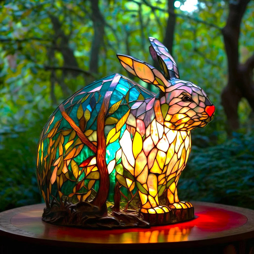 Stained-Glass Effect Animal Table Light