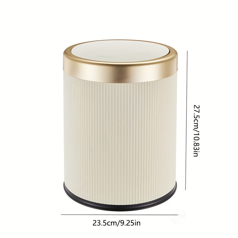 Press-Top Waste Bin with Dual Inner Bucket