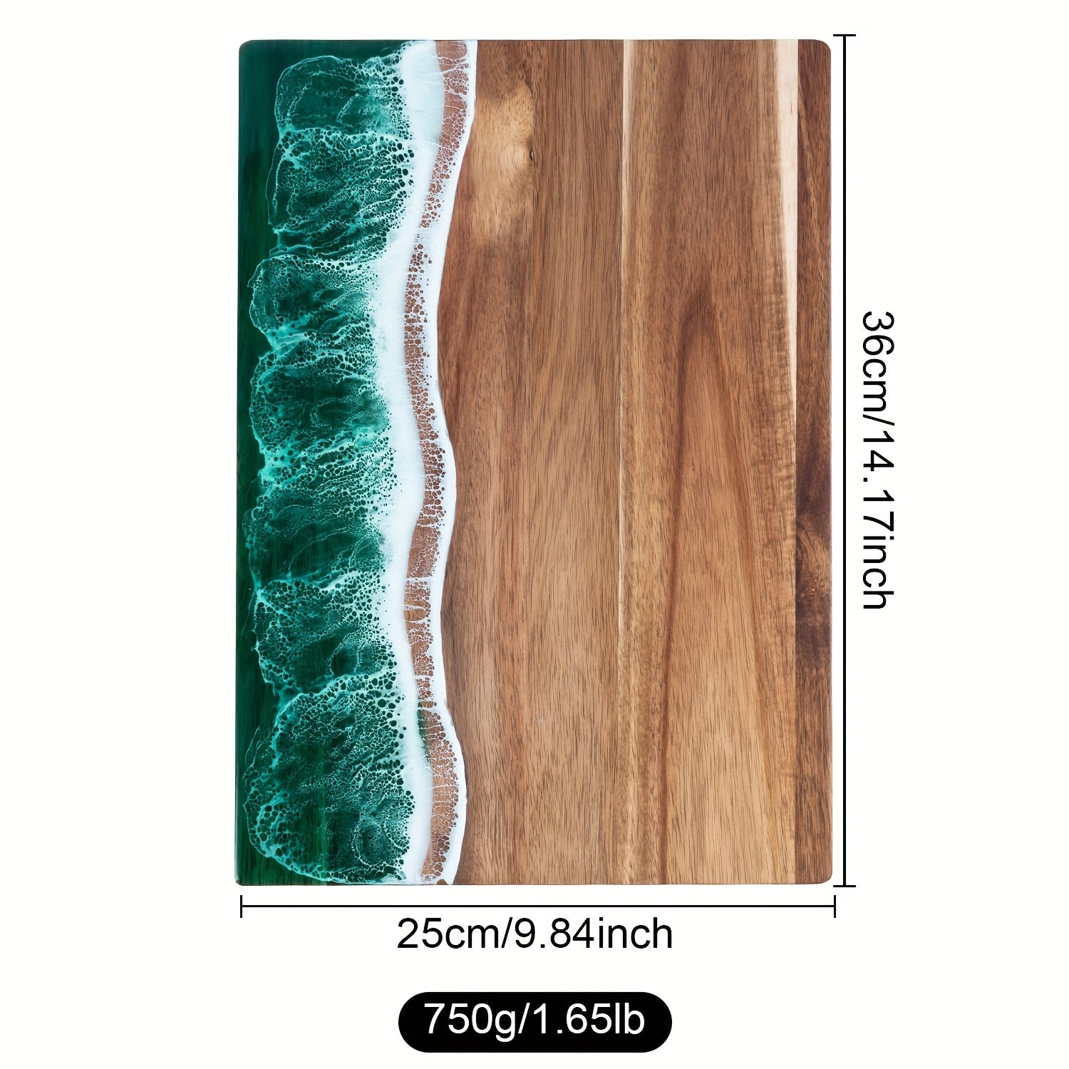 Acacia Wood Resin Serving & Cutting Board