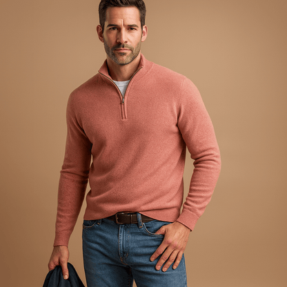 PULL À DEMI-FERMETURE ÉCLAIR POUR HOMMES