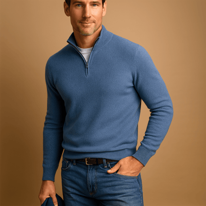 PULL À DEMI-FERMETURE ÉCLAIR POUR HOMMES