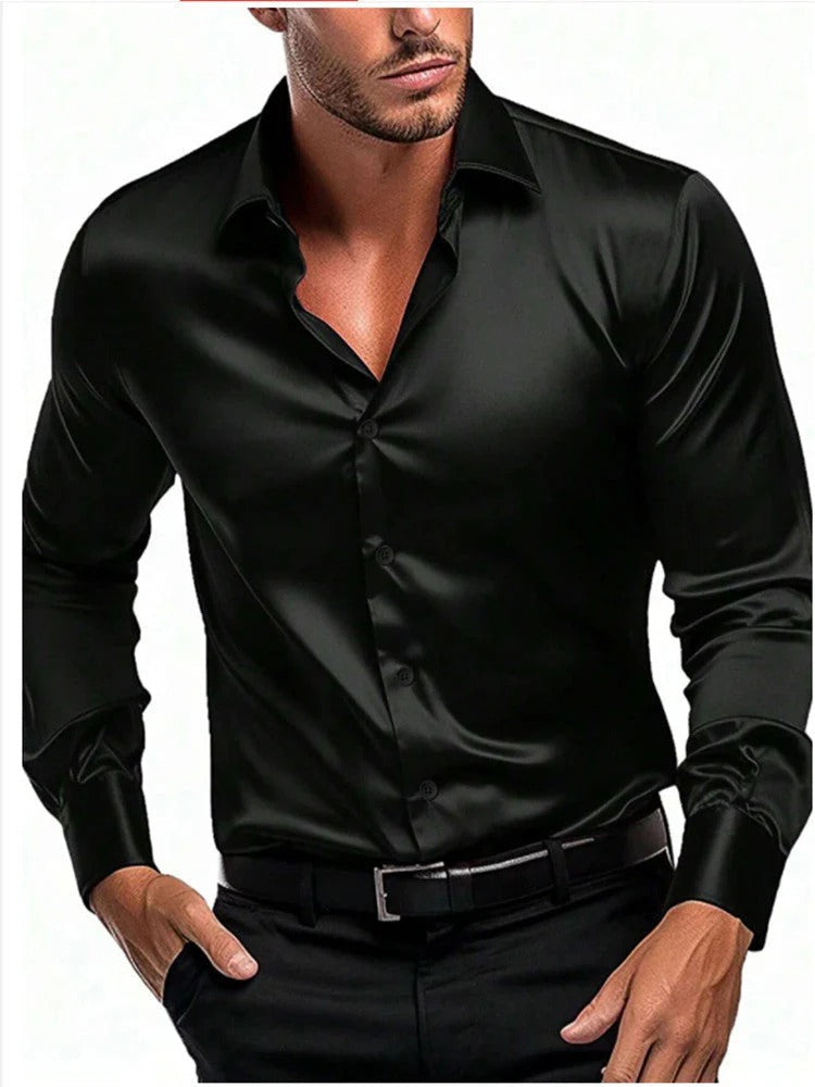 Men's Elegant Silk Shirt