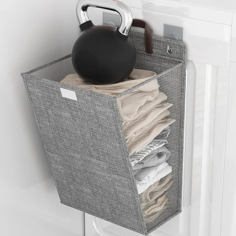 Wall-Mounted Foldable Laundry Basket